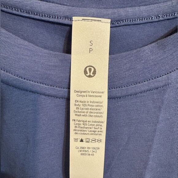NWOT Lululemon Long Cotton Crewneck Tank - Picture 6 of 8